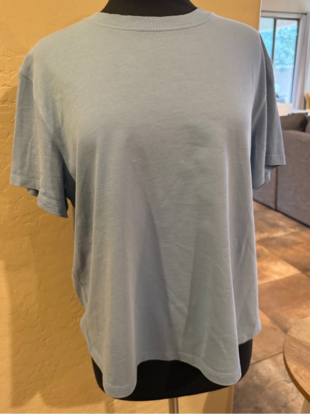 lululemon athletica Light Blue Cotton Tee